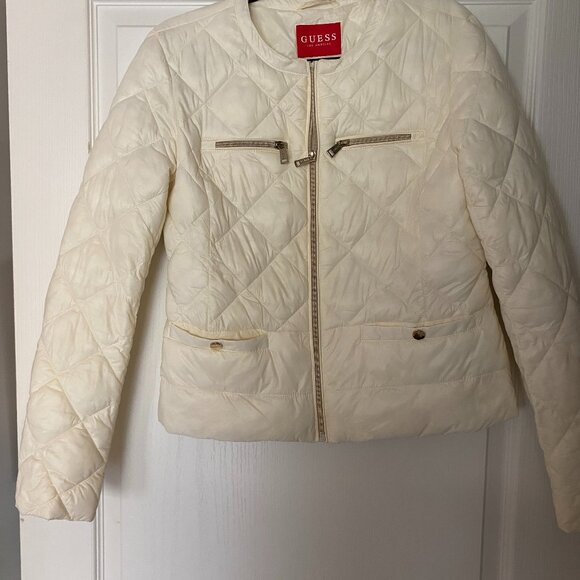 Guess  light puffy cream jacket - Picture 1 of 4